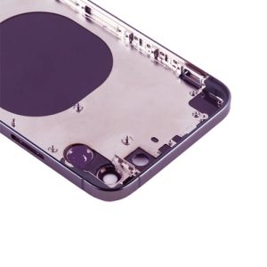 RDG Converter Housing Assembly Rear Back Chassis Housing For Apple iPhone 11 Convert to iPhone 14 Pro (Deep Purple )