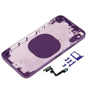 RDG Converter Housing Assembly Rear Back Chassis Housing For Apple iPhone 11 Convert to iPhone 14 Pro (Deep Purple )