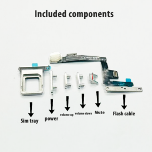 RDG Converter Housing Assembly Rear Back Chassis Housing For Apple iPhone 11 Convert to iPhone 15 pro (Natural-Titanium )