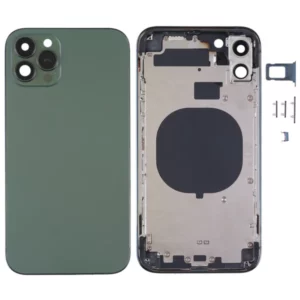 RDG Converter Housing Assembly Rear Back Chassis Housing For Apple iPhone 11 Convert to iPhone 15 pro (Natural-Titanium )