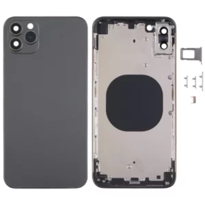 RDG Converter Housing Assembly Rear Back Chassis Housing For Apple iPhone 11 Convert to iPhone 15 pro (Gray)