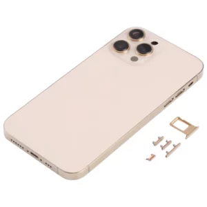 RDG Converter Housing Assembly Rear Back Chassis Housing For iPhone XR Convert to iPhone 14 Pro (Gold)