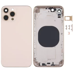 RDG Converter Housing Assembly Rear Back Chassis Housing For iPhone XR Convert to iPhone 14 Pro (Gold)