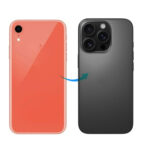 RDG Converter Housing Assembly Rear Back Chassis Housing For iPhone XR Convert to iPhone 15 Pro (Gray )