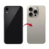 Back Panel Housing Body for iPhone XR to iPhone 15 Pro Converter (Natural-Titanium )