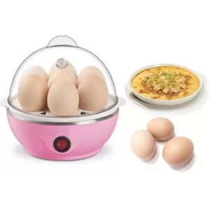 RDG Electric Egg Boiler Poacher - Compact, stylish 7 Egg Cooker For Egg Frying Roasting, Boiling, Heating