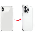 Back Panel Housing Body for iPhone X to iPhone 14 Pro Converter(White)