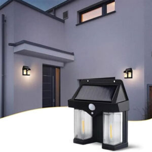 RDG Solar Sensor Power Light Human Body Induction Light Operated Outdoor Wall Lamps Home Decorative Wall Lamp Lights Solar Garden Lights