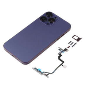 RDG Converter Housing Assembly Rear Back Chassis Housing For Apple iPhone XR Convert to iPhone 15 Pro (Deep Purple )