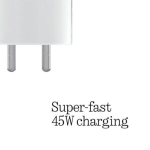 Nothing 45Watt Fast Adapter Wall Charger Compatible for Nothing Phone 2A ,Nothing Phone 2, Nothing Phone 1, White Adapter with 6 month warranty