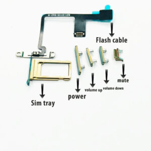 RDG Converter Housing Assembly Rear Back Chassis Housing For Apple iPhone X Convert to iPhone 14 pro (Natural-Titanium )