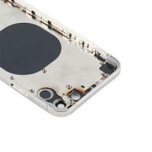 RDG Converter Housing Assembly Rear Back Chassis Housing For iPhone X Convert to iPhone 14 Pro (White)
