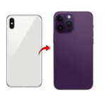 RDG Converter Housing Assembly Rear Back Chassis Housing For iPhone XS Max Convert to iPhone 16 Pro Max (Deep Purple )