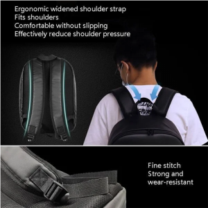 Unisex LED Backpack,Waterproof IPX5 Premium Oxford & TPU Fabric, 15.6" inch Laptop-17 Ltrs for Office, School, College & Travel