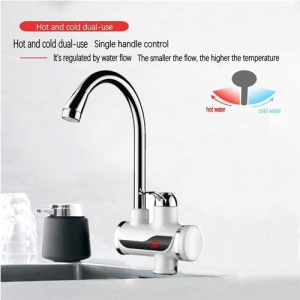 Electric Water Heater And Tankless Fast Water Heating Tap Instant Hot Kitchen Faucet - With Digital Display, Instant Electric Water Geyser