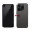 RDG Converter Housing Assembly Rear Back Chassis Housing For iPhone XR Convert to iPhone 16 Pro Black Titanium