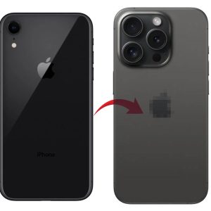 RDG Converter Housing Assembly Rear Back Chassis Housing For Apple iPhone XR Convert to iPhone 16 Pro Black Titanium