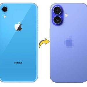 RDG Converter Housing Assembly Rear Back Chassis Housing For Apple iPhone XR Convert to iPhone 16 ultramarine