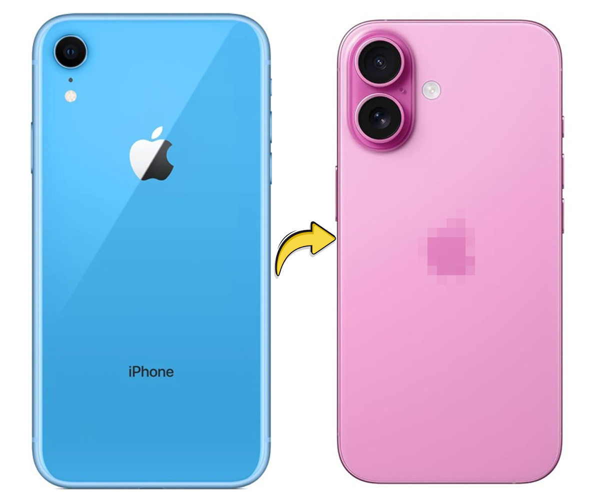 RDG Converter Housing Assembly Rear Back Chassis Housing For Apple iPhone XR Convert to iPhone 16 Pink