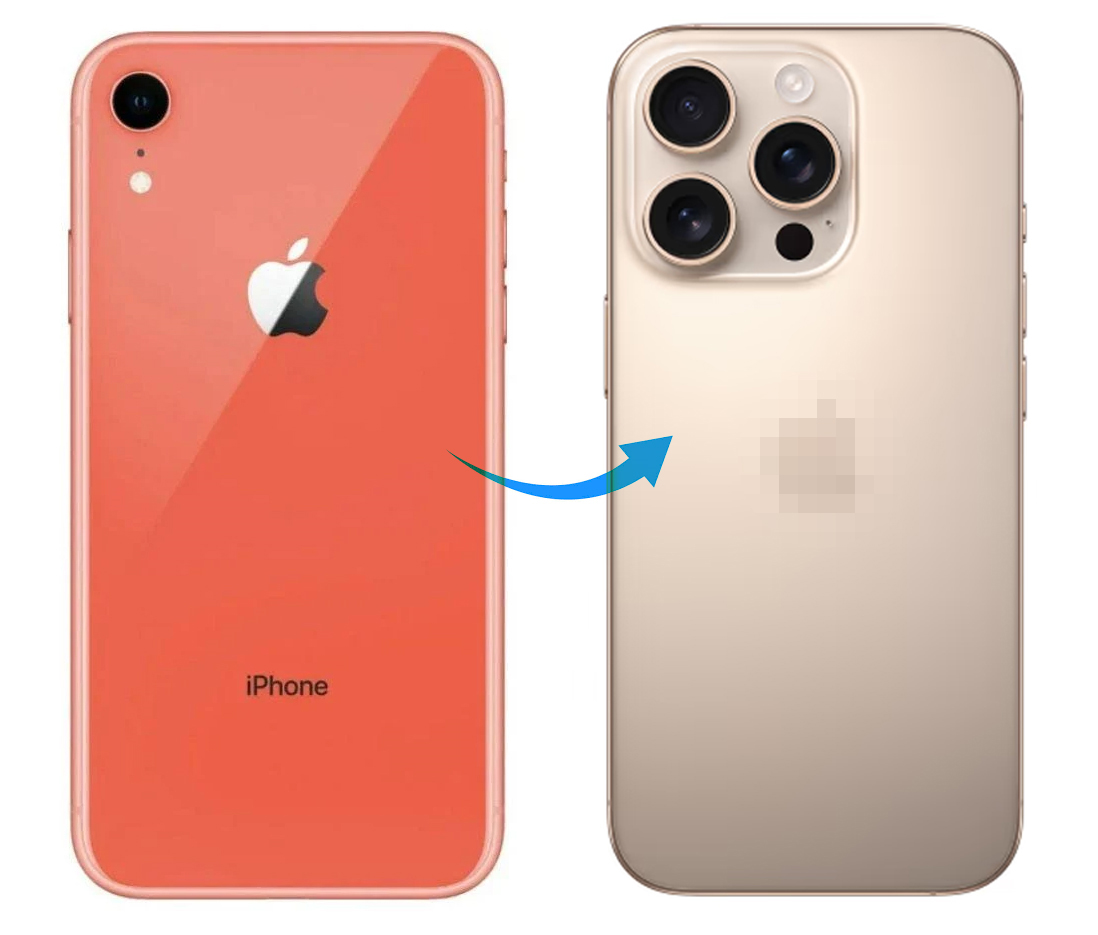 RDG Converter Housing Assembly Rear Back Chassis Housing For Apple iPhone XR Convert to iPhone 16 Pro Natural Titanium