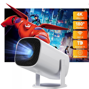 Home 4K P30 Projector 4K Decoding 1080P WiFi6 BT5.4 Android 11.0 Auto Keystone