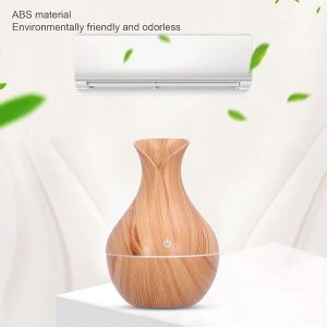 Air Humidifier, Wood Grain USB Powered USB Humidifier for Office Hotel for Home Bedroom