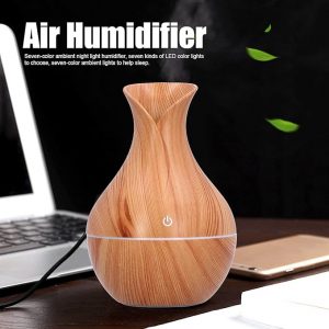 Air Humidifier, Wood Grain USB Powered USB Humidifier for Office Hotel for Home Bedroom