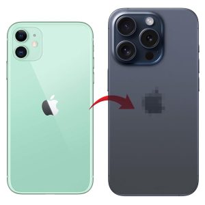 Back Panel Housing Body for Apple iPhone 11 to iPhone 14 Pro Converter(Blue)