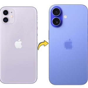 Converter Back Panel Housing for Apple iPhone 11 Convert to iPhone 16 (ultramarine)