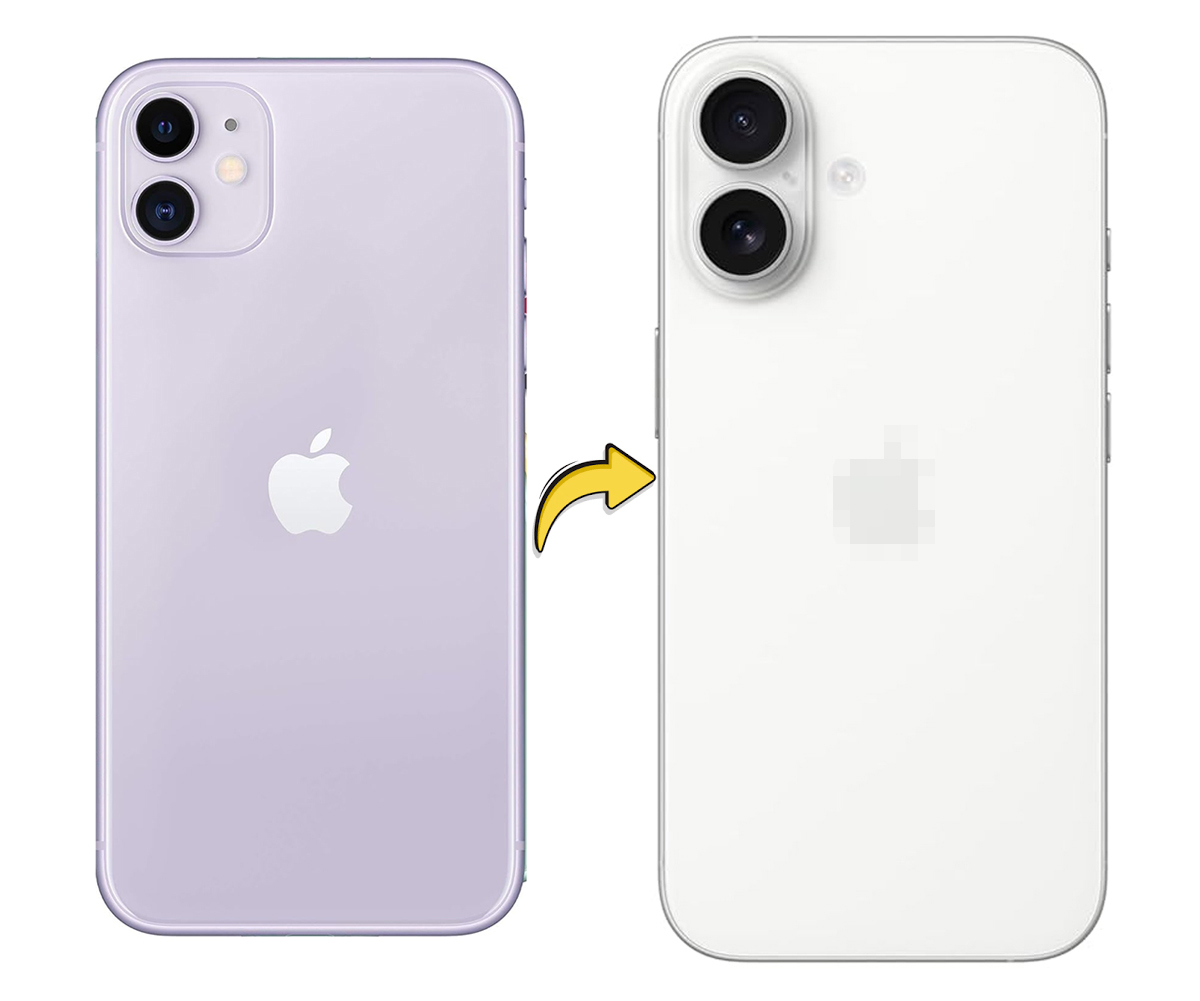 Back Panel Housing Body for Apple iPhone 11 Convert to iPhone 16 (White)