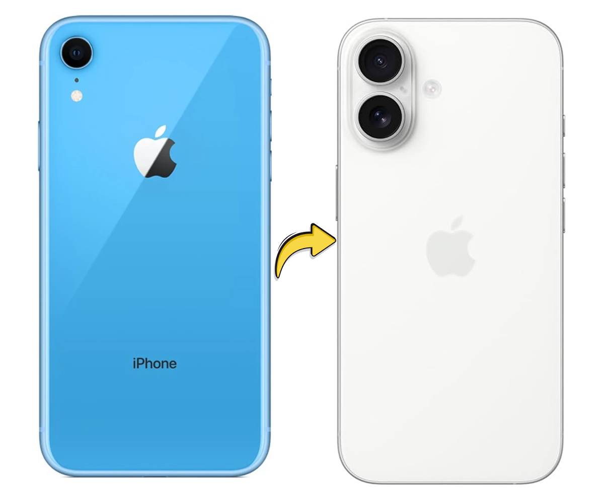 Converter Back Panel Housing for Apple iPhone XR Convert to iPhone 16 (White)