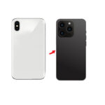 Converter Back Panel Housing for iPhone X to iPhone 15 Pro (Black-Titanium )