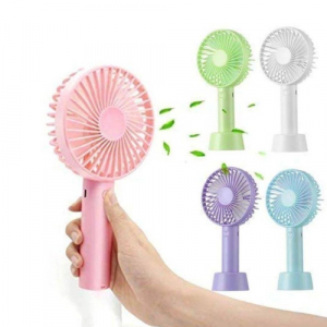 Portable, Handheld and Small handal Table Fan (ASSORTED COLOURS, PACK OF 1)