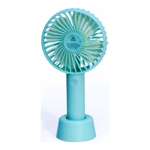 Small Desk Fan with Base, Lightweight Rechargeable USB Handheld Fan for Girl, Women, Men, Indoor, Outdoor