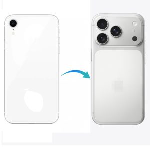 Converter Back Panel Housing for Apple iPhone XR Convert to iPhone 17 pro (White)