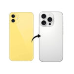 Back Panel Housing Body for iPhone 11 to iPhone 14 Pro Converter(White)