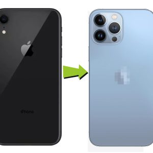 Back Panel Housing Body for Apple iPhone XR to iPhone 15 Pro Converter(Blue)