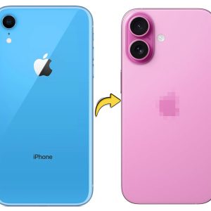 Back Panel Housing Body for Apple iPhone XR Convert to iPhone 16 (Pink)