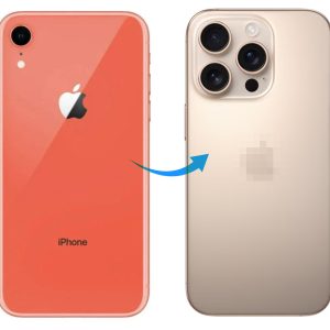 Back Panel Housing Body for Apple iPhone XR to iPhone 14 Pro Converter(Gold)