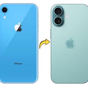 Back Panel Housing Body for Apple iPhone XR Convert to iPhone 16 (Teal)