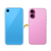Back Panel Housing Body for iPhone XR Convert to iPhone 16 (Pink)