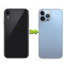 Back Panel Housing Body for iPhone XR to iPhone 15 Pro Converter(Blue)