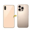 Back Panel Housing Body for iPhone XS to iPhone 16 Pro Converter(Gold)