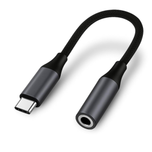 C to 3.5mm Audio Jack Connector |  Braided Cable | Compatible with iPhone 16,15 Series & Other Type C Phones