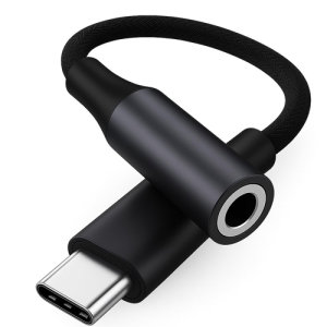 C to 3.5mm Audio Jack Connector |  Braided Cable | Compatible with iPhone 16,15 Series & Other Type C Phones