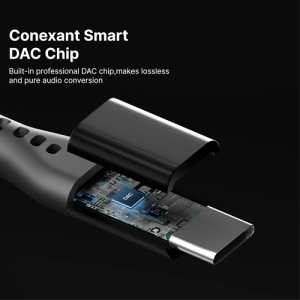 C to 3.5mm Audio Jack Connector |  Braided Cable | Compatible with iPhone 16,15 Series & Other Type C Phones