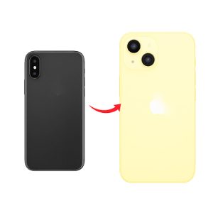 Converter Back Panel Housing for Apple iPhone XR to iPhone 15 (Gold)