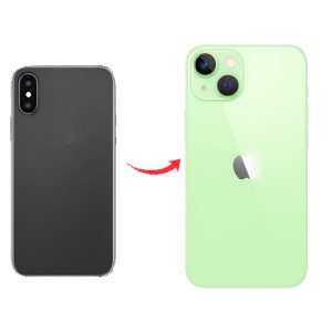 Converter Back Panel Housing for Apple iPhone XR to iPhone 15 (Green)