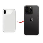 Converter Back Panel Housing for Apple iPhone XR to iPhone 15 (Black)