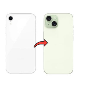 Converter Back Panel Housing for iPhone XR to iPhone 15 (Green)